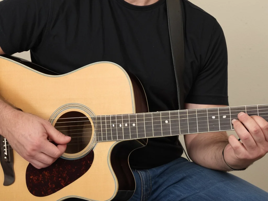 Proper hand positioning for guitar chords